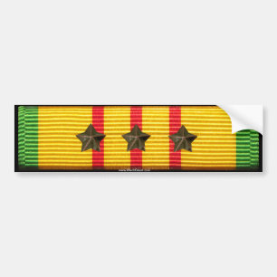 Adesivo Para Carro Fita do serviço de Vietnam - 3 estrelas da