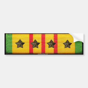 Adesivo Para Carro Fita do serviço de Vietnam - 4 estrelas da
