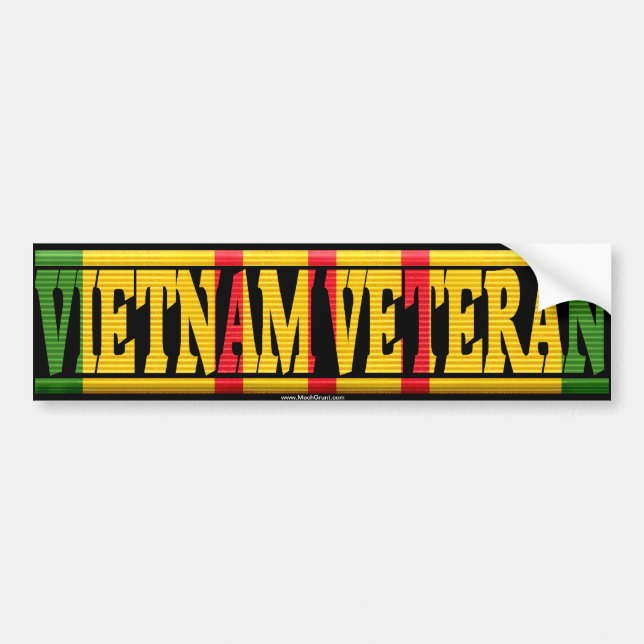 Adesivo Para Carro Fita do veterano VSM de Vietnam (Frente)