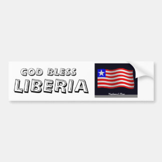 Adesivo Para Carro flag3, LIBERIA, DEUS ABENÇOE