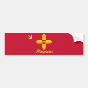 Adesivo Para Carro Flag of Albuquerque (New Mexico)