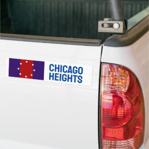 Adesivo Para Carro Flag of Chicago Heights