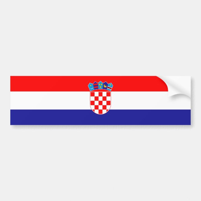 Adesivo Para Carro Flag of Croatia (Frente)
