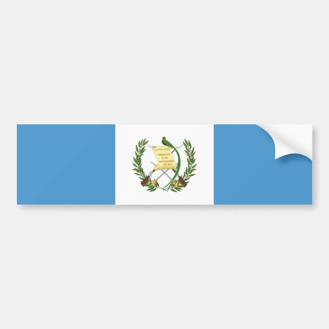 Adesivo Para Carro Flag of Guatemala (Frente)