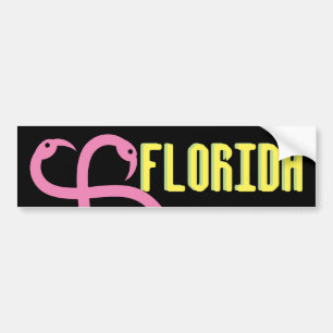 Adesivo Para Carro Flamingos cor-de-rosa de Florida do divertimento