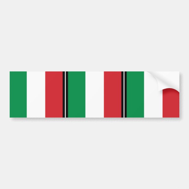 Adesivo Para Carro Flâmula bandeira de Italia, Italia (Frente)