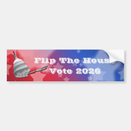 Adesivo Para Carro Flip The House Vote Blue 2026
