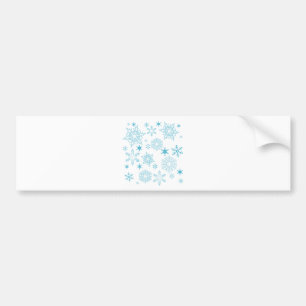 Adesivo Para Carro flocos de neve azuis