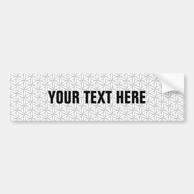 Adesivo Para Carro Flor da Vida / Blume des Lebens - padrão prateado (Frente)