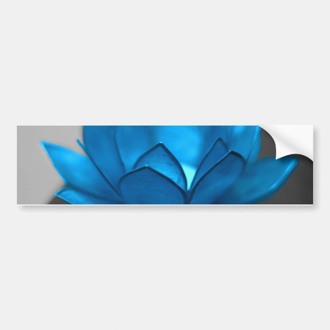 Adesivo Para Carro Flor de Lotus azul (Frente)
