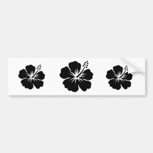 Adesivo Para Carro Flor do preto aloha