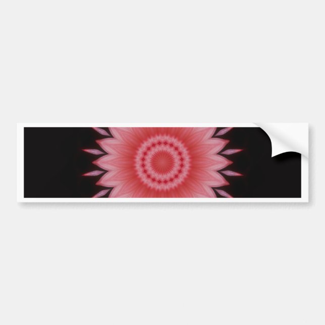 Adesivo Para Carro Flor Mandala a rosa (Frente)