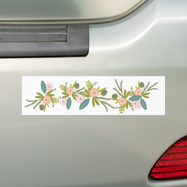 Adesivo Para Carro Floral e Fauna (No carro)