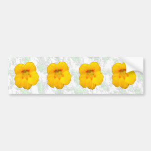 Adesivo Para Carro Flores Amarelas Brilhantes De Nasturtium