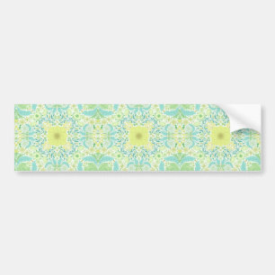 Adesivo Para Carro Flores de jardim retrorreflectores em verde e amar