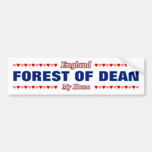 Adesivo Para Carro FLORESTA DE DEAN - A Minha Casa - Inglaterra;Cora