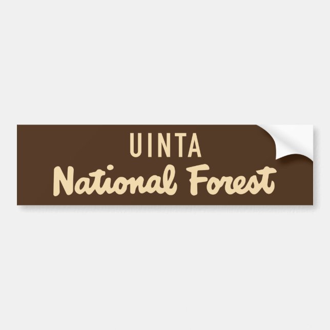 Adesivo Para Carro Floresta nacional de Uinta (Frente)