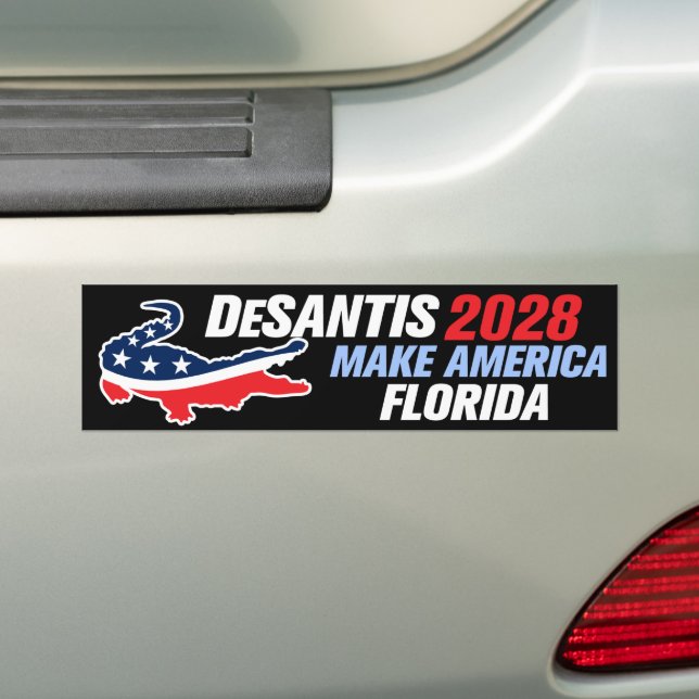 Adesivo Para Carro Florida DeSantis 2028 (No carro)