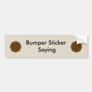 Adesivo Para Carro Flower Brown Ribbon por Kenneth Yoncich