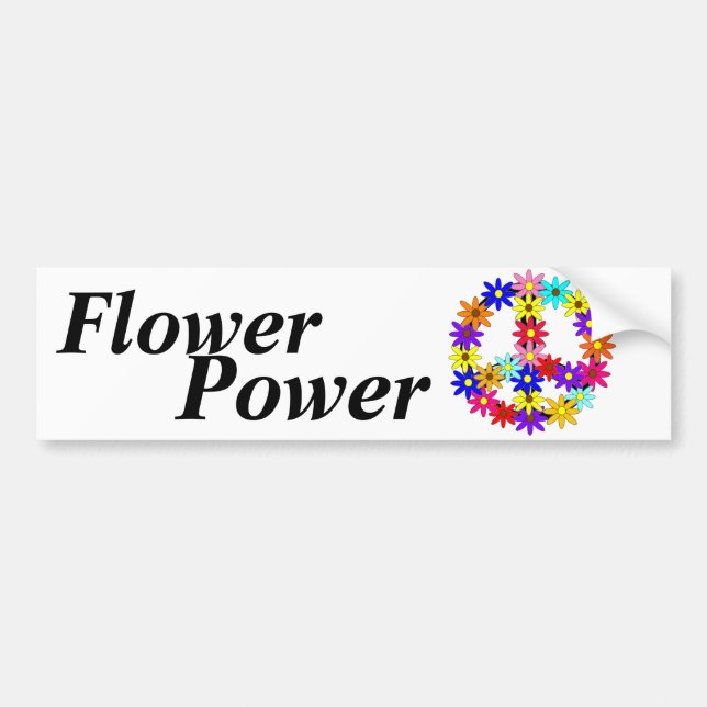 Adesivo Para Carro Flower power (Frente)