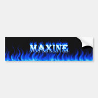 Fogo de Maxine e projeto azuis do autocolante no