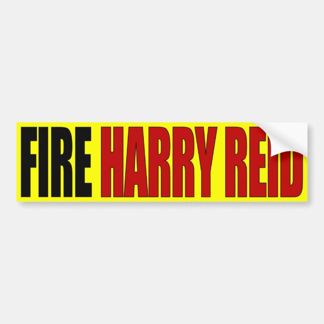 Adesivo Para Carro Fogo Harry Reid - anti Harry Reid (Frente)