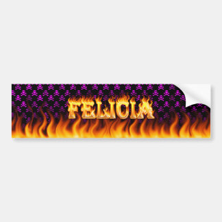 Adesivo Para Carro Fogo real da Felicia design