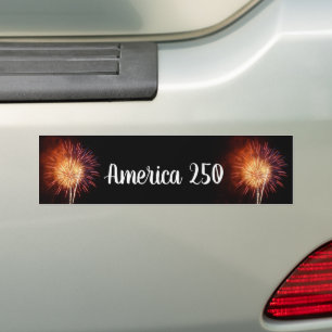 Adesivo Para Carro Fogos de Artifício Vermelhos, Brancos e Azuis I