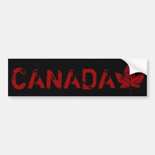 Adesivo Para Carro Folha de bordo afligida de Canadá autocolante no