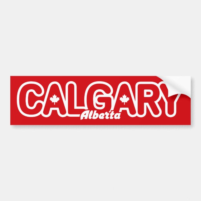 Adesivo Para Carro Folha de Calgary (Frente)