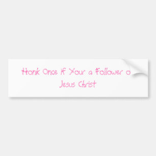 Adesivo Para Carro Follower of Jesus Cristo Bumper Sticker