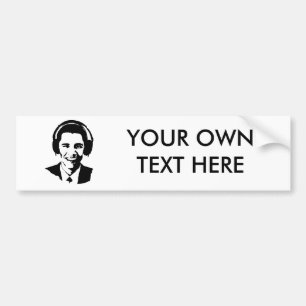 Adesivo Para Carro Fones de ouvido de Barack Obama
