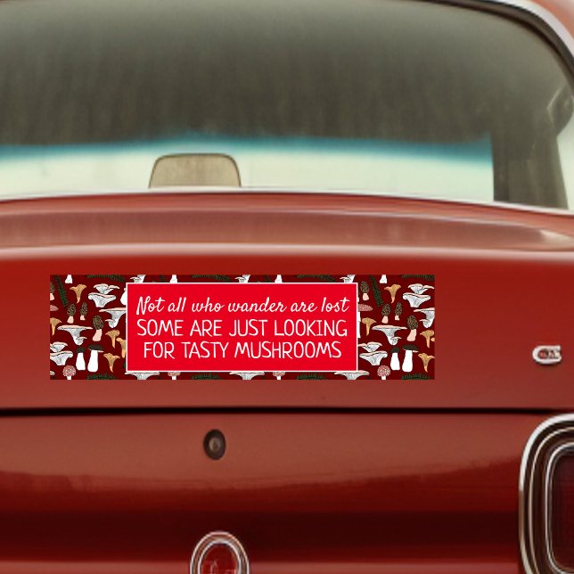 Adesivo Para Carro Forjando Mushroom Hunter Fungi Funny Original (Foraging Mushroom Hunter Fun Fungi Funny Original Bumper Sticker
)