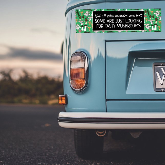 Adesivo Para Carro Forjando Mushroom Hunter Fungi Funny Original (Foraging Mushroom Hunter Fun Fungi Funny Original Bumper Sticker
)