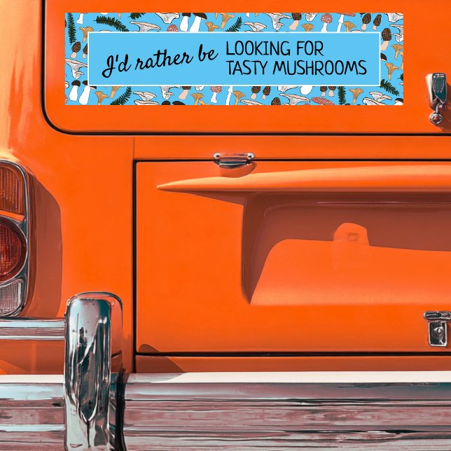 Adesivo Para Carro Forjando Mushroom Hunter Fungi Funny Original (Foraging Mushroom Hunter Fun Fungi Funny Original Bumper Sticker
)
