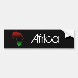 Adesivo Para Carro Forma África Vermelha, Negra e Verde