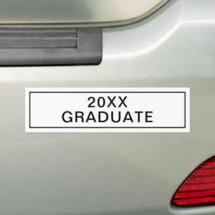 Adesivo Para Carro Formado em 2025 2026 Personalize o Ano Graduação