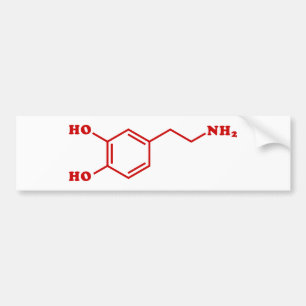 Adesivo Para Carro Fórmula química molecular da dopamina