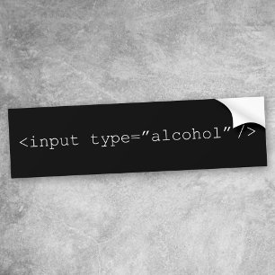 Adesivo Para Carro Formulário HTML de Álcool de Entrada