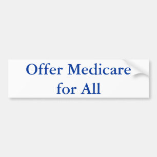 Adesivo Para Carro Forneça Medicare para tudo