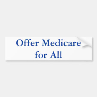 Adesivo Para Carro Forneça Medicare para tudo