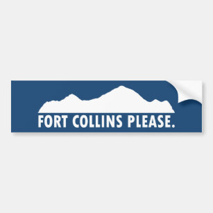 Adesivo Para Carro Fort Collins Colorado, por favor