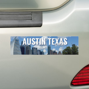 Adesivo Para Carro Fotografia da paisagem urbana da cidade de Austin 