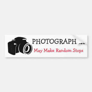 Adesivo Para Carro Fotógrafo, paradas aleatórias