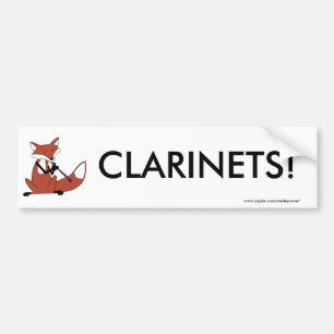 Adesivo Para Carro Fox que joga o clarinete