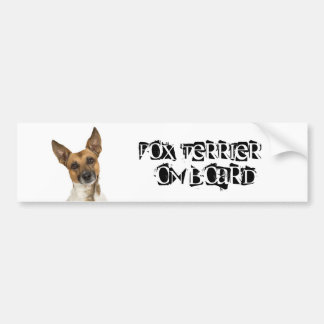 Adesivo Para Carro Fox Terrier a bordo