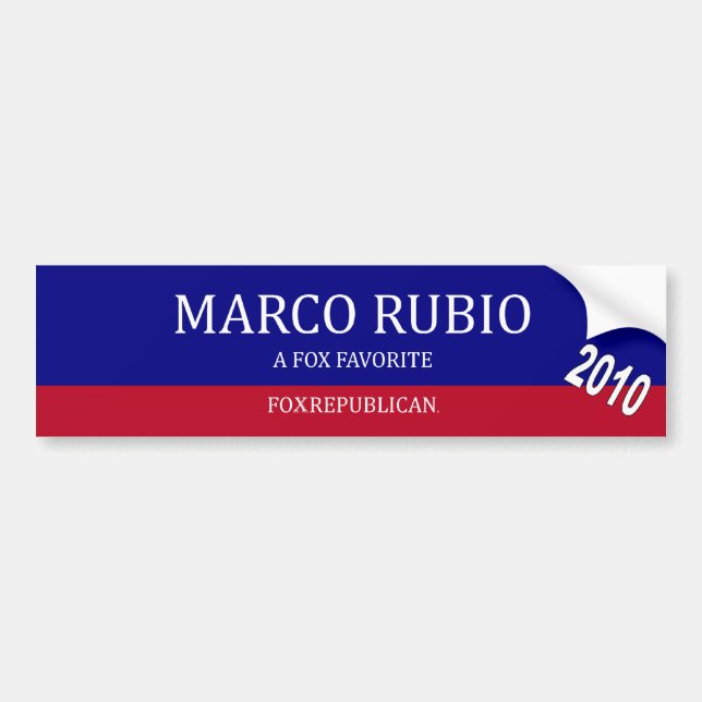 Adesivo Para Carro Foxrepublican Marco Rubio (Frente)