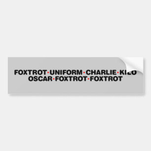 Adesivo Para Carro Foxtrot fora