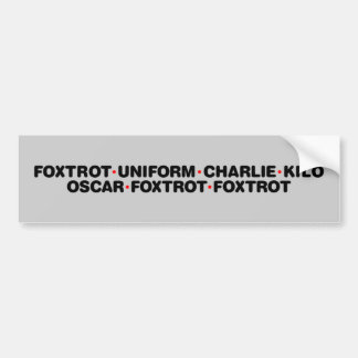 Adesivo Para Carro Foxtrot fora