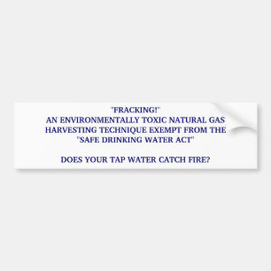 ADESIVO PARA CARRO FRACKING PERIGOSO